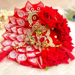 Red Rose Laddu Gopal Dress