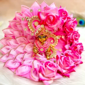 Light Pink Rose Laddu Gopal Dress